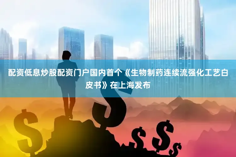 配资低息炒股配资门户国内首个《生物制药连续流强化工艺白皮书》在上海发布
